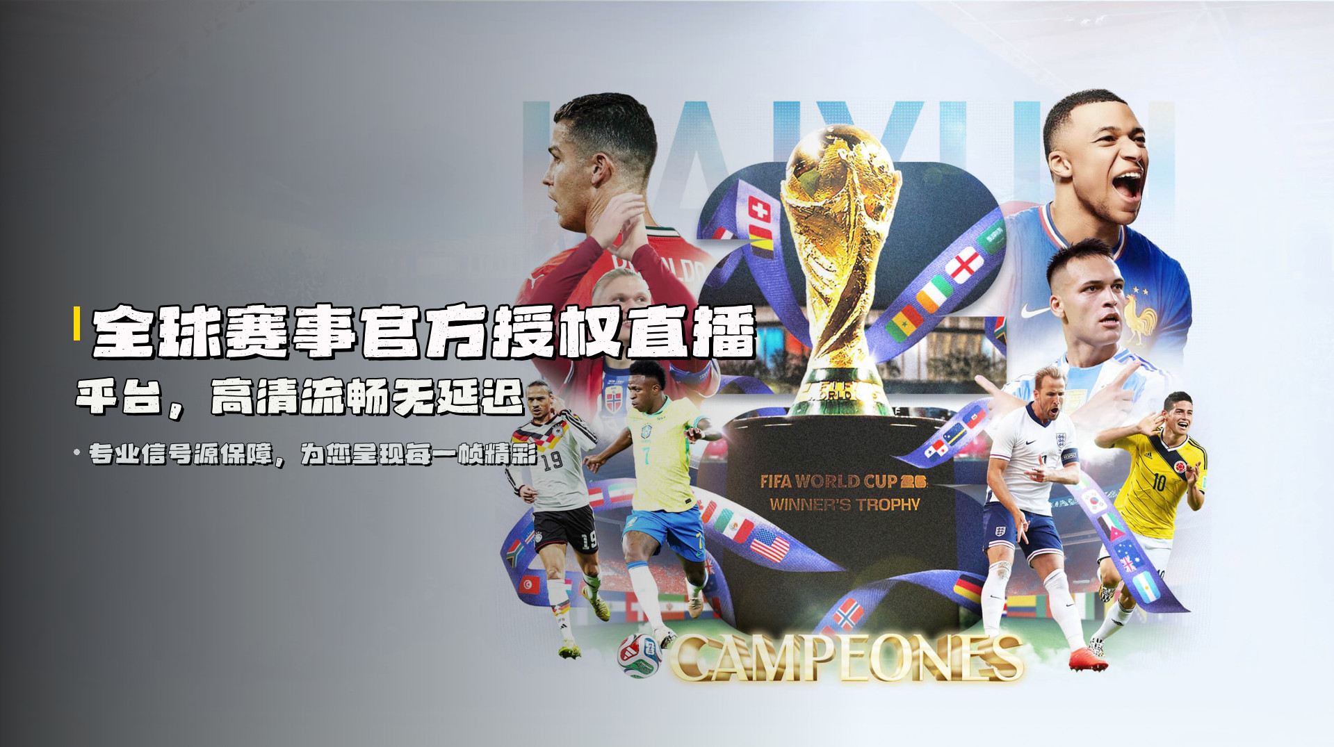 全球赛事<strong>官方授权</strong>直播平台，高清流畅无延迟